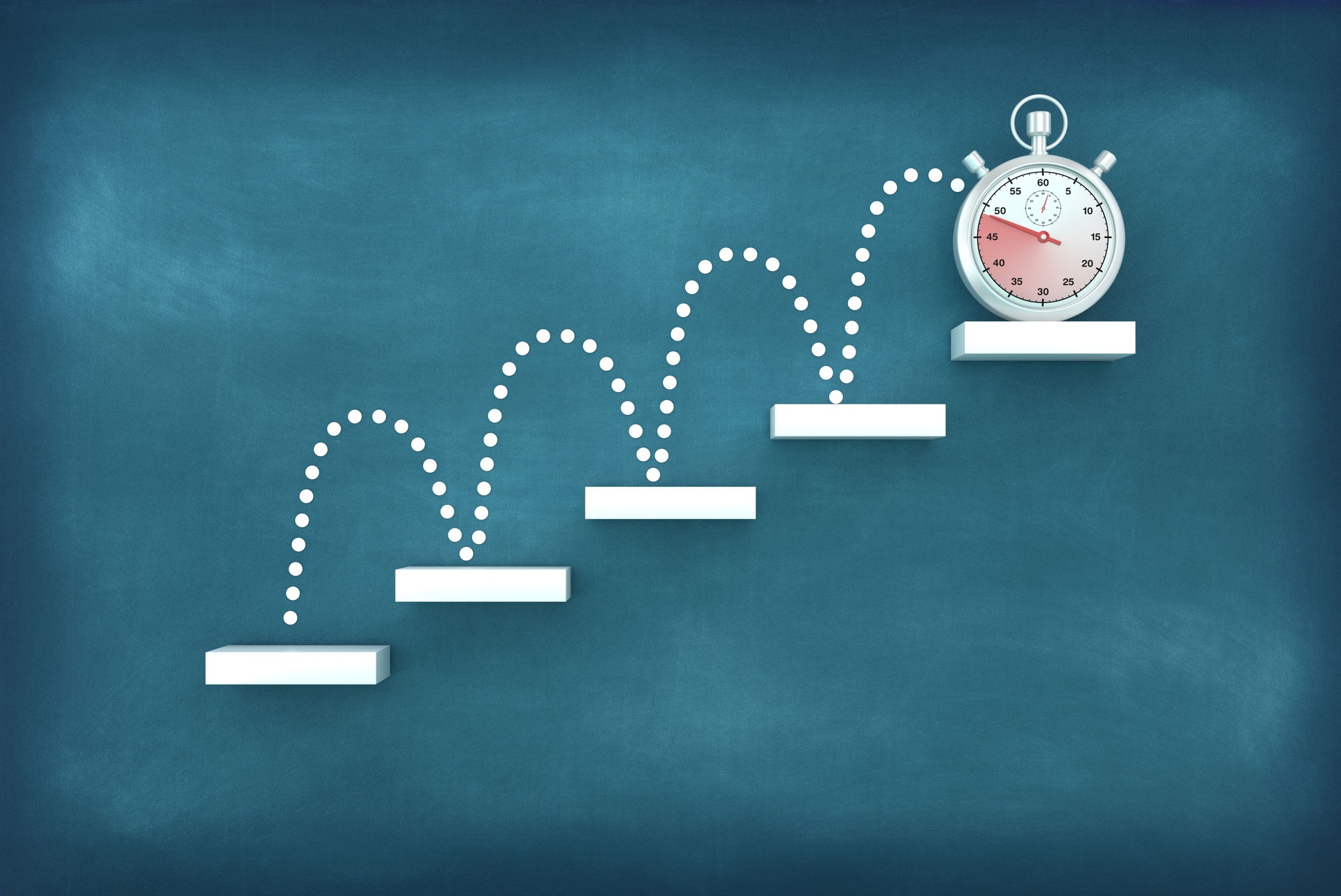 3D Stopwatch on Steps